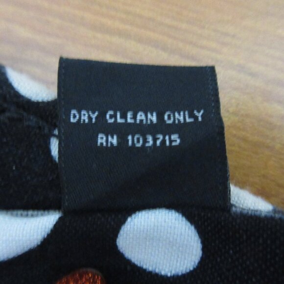 Arthur Levine Blazer Women 10P Petite Linen Blend Black White Polka Dot Lined - Picture 4 of 9